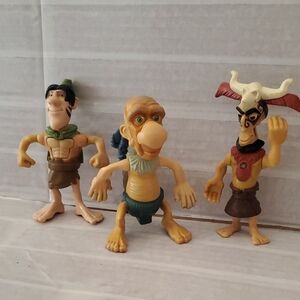 Set Of 3 Vintage Cartoon Character Figurines